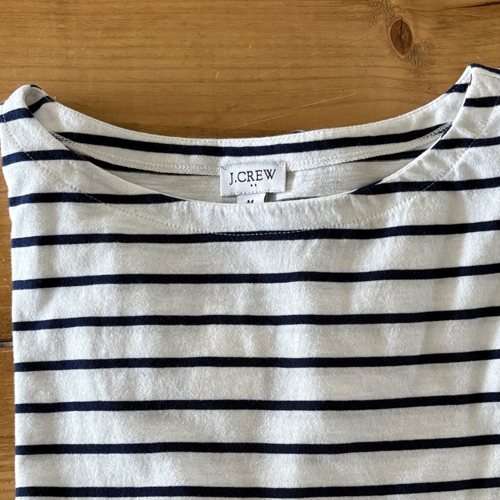 J. Crew Factory Women's Striped Long Sleeve Tee NWT